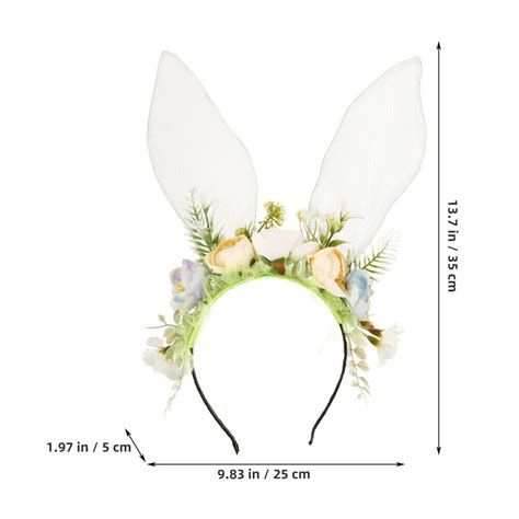 Bandeau oreilles de lapin bandeau Cosplay fleur bandeau de pâques