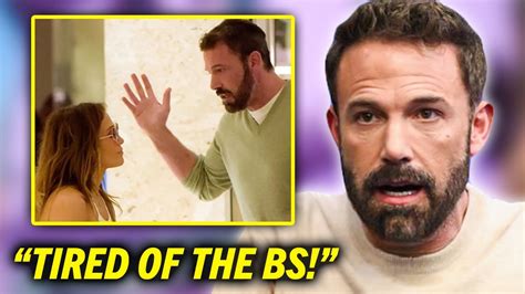 Ben Affleck Finally Reveals Why He Is Divorcing Jennifer Lopez Youtube