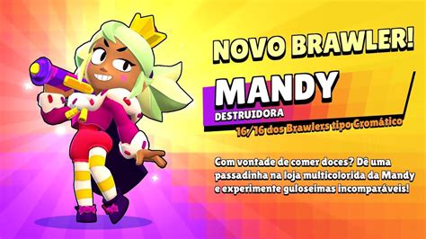 Brawl Stars Liberei A Nova Brawler Crom Tica Mandy Da Temporada