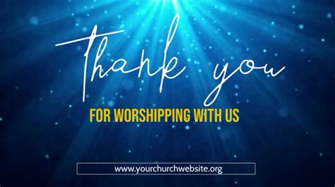 thank you for worshipping with us poster Template | PosterMyWall