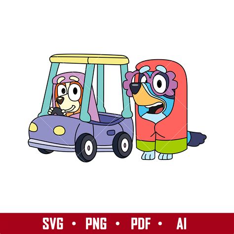 Granny Rita And Janet Svg Bluey Svg Cartoon Svg Png Pdf A Inspire