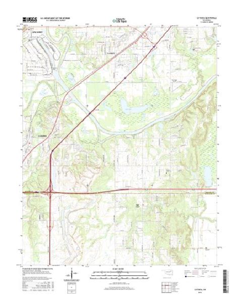 Mytopo Catoosa Oklahoma Usgs Quad Topo Map