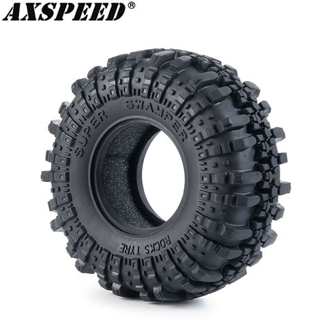 Axspeed 107mm 19 Inch Rubber Tires With Foam Inserts For 110 Rc Rock