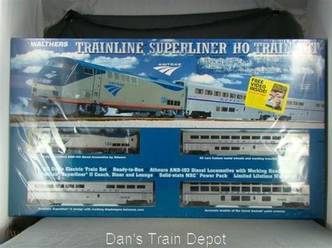 HO SCALE WALTHERS 931-43 AMTRAK SUPERLINER TRAIN SET | #73249837