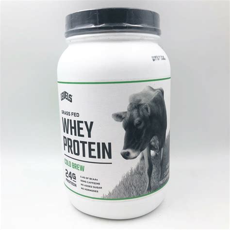 Levels Grass Fed Whey Protein No Gmos Lb Pound Cold Brew Bb