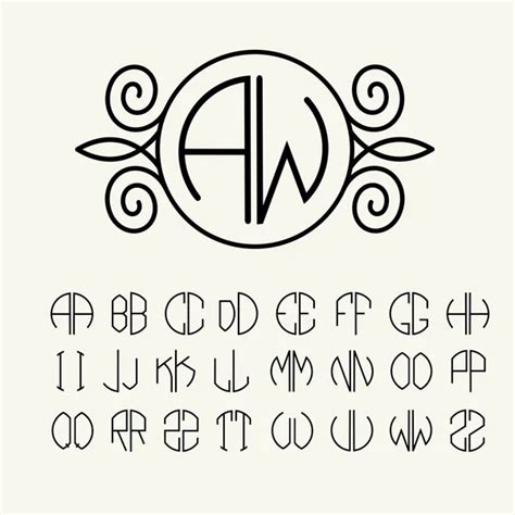 Monogram letters Stock Vectors, Royalty Free Monogram letters Illustrations | Depositphotos®