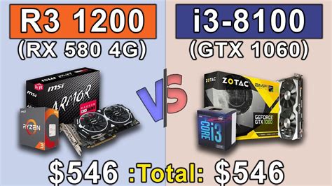 Ryzen 3 1200 Rx 580 Vs I3 8100 Gtx 1060 Latest Driver Updates