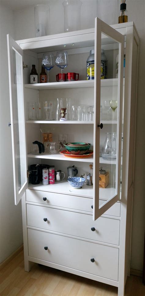 Ikea Hemnes Vitrine Mit Schubladen Wei In Stuttgart F R