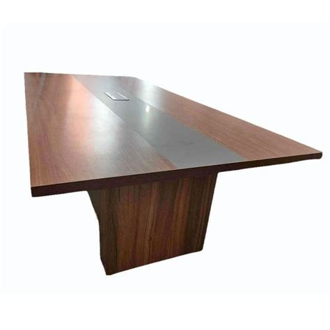 Rectangular Seater Wooden Office Conference Table Without Storage