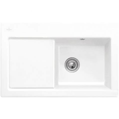 Villeroy And Boch Subway 45 10 Bowl White Ceramic Kitchen Sink Lhd No