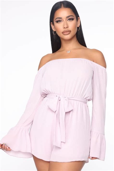 Simple Smiles Romper Lavender Fashion Nova Rompers Fashion Nova