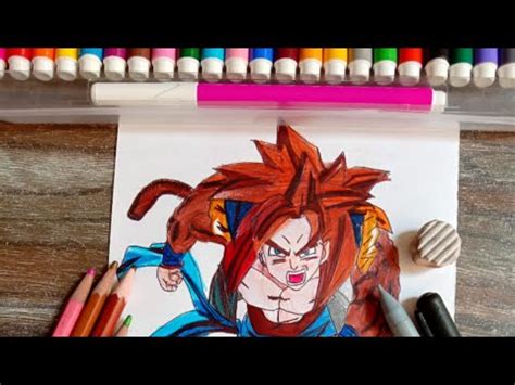 How To Draw Gogeta SSJ4 Dragon Ball Super Step By Step Tutorial