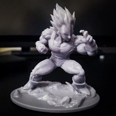 Archivo Stl Vegeta Modelo De Impresión 3d De Dragonball Z Modelo De