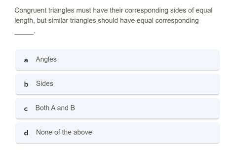 Congruent Triangles Must Have Their Studyx