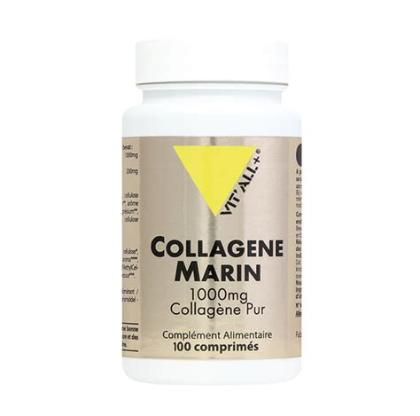 Collagène marin pur 1000mg 100 comprimés Vit all Belvibio