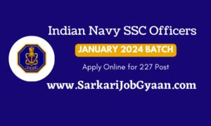 Indian Navy Ssc Officers Vacancies For January Batch Apply