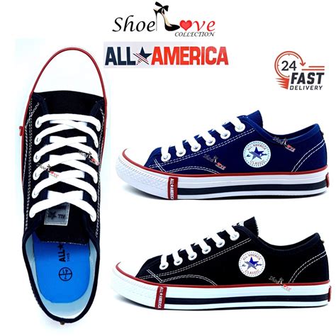 🔥ready Stock🔥 Kasut Kanvas All America Sneaker Canvas Shoe 帆布鞋 Shopee