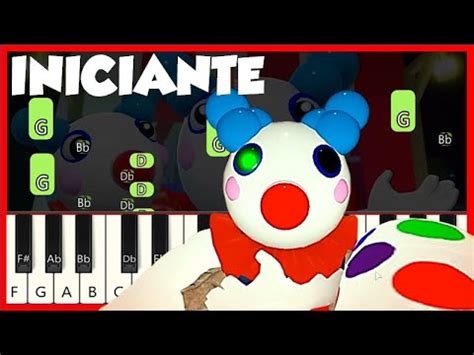 Piggy ROBLOX Clowny Theme PIANO E TECLADO TUTORIAL INICIANTE YouTube