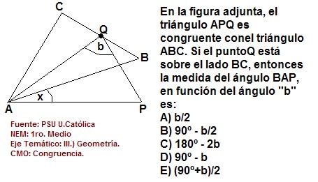 Psu Matematicas Desaf O Congruencia Problema Resuelto