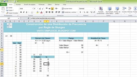 Como Hacer Un Rango De Clases En Excel Variaciones Clase Hot Sex Picture