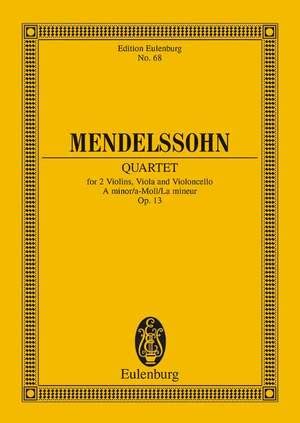 Mendelssohn String Quartet No In A Minor Op Page Of