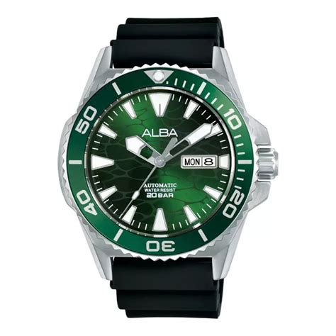 Jual Alba Jam Tangan Pria Alba Mechanical A3B027X1 Automatic Men Green