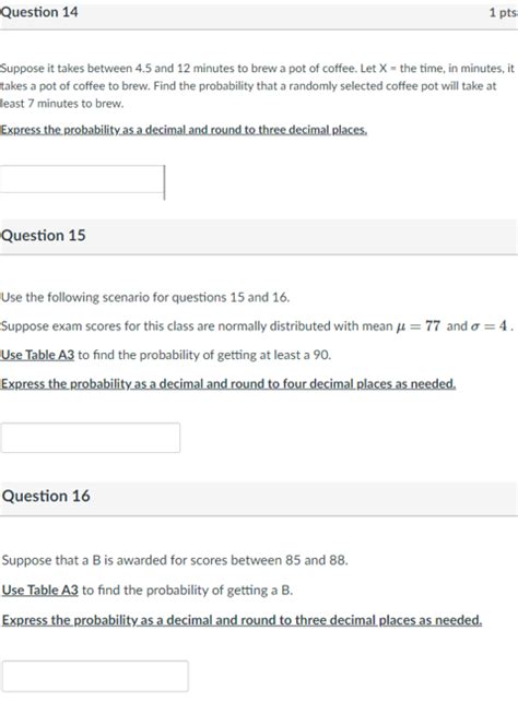 Solved Question Pts Suppose It Takes Between And Chegg