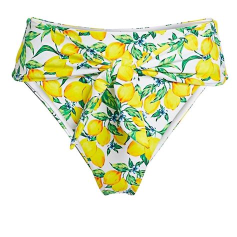 Weworewhat X Onia Riviera Lemon Bikini Bottom L Gem