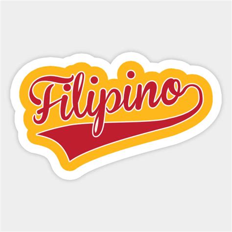 Filipino Script - Filipino - Sticker | TeePublic