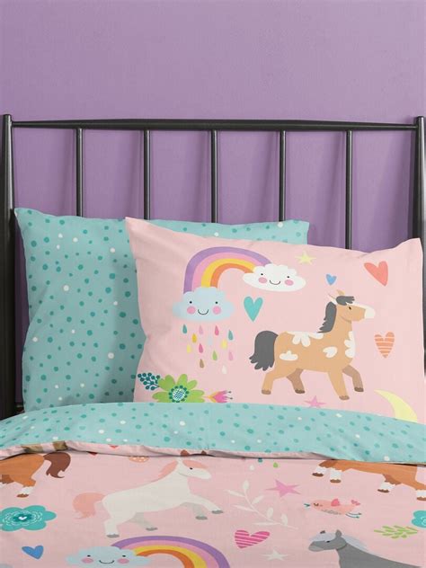 Completo Letto Bambino Arcobaleno Rosa Kiabi