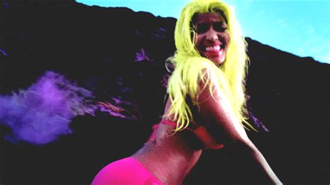 Check Out All Of Nicki S Rump Shaking In Her Skimpy Pink Bikini Nicki