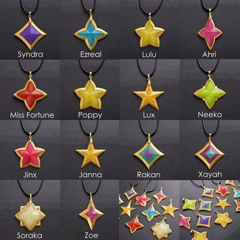 Star Guardians Necklaces Gems From League Of Legends LOL With Shiny