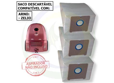 15 Saco Descartável para Aspirador De Pó Arno Zelio em Promoção é no