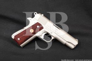 Colt Combat Commander Nickel Pre Series 80 45 ACP Semi Auto Pistol