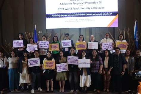 Cpd Unfpa Plcpd Urge Passage Of Adolescent Pregnancy Prevention Bill