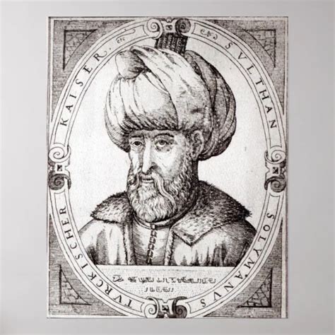 Portrait of Suleiman the Magnificent Poster | Zazzle