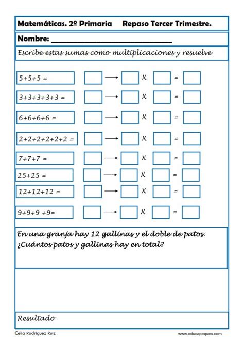 Matematicas Para Tercer Grado De Primaria