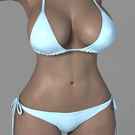 Female Swimsuit 3d Model Cgtrader