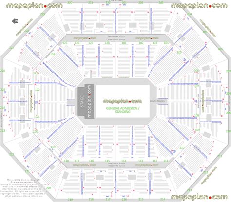 Oakland Oracle Arena seating chart - General Admission (GA) floor ...