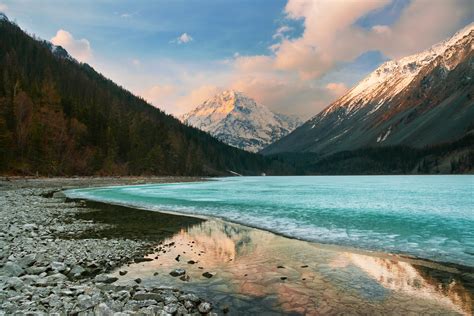 Hintergrundbilder Bäume Landschaft Wald Meer See Natur Schnee