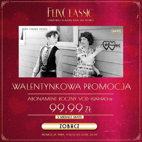 Rozkochaj się w klasykach kina FlixClassic na Walentynki obniża cenę