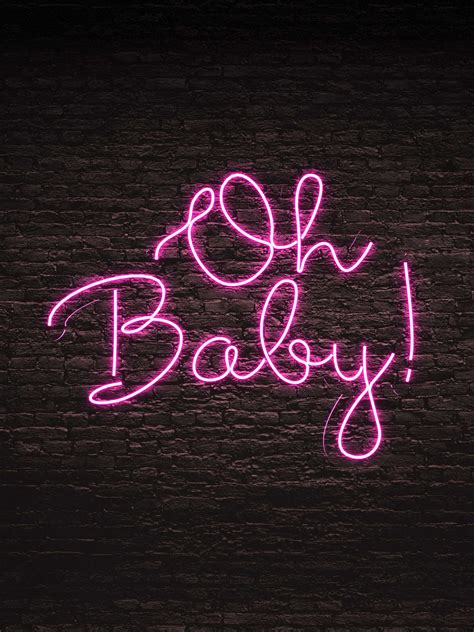 Oh Baby Led Neon Sign, unique baby shower decoration.– CreativeDecor