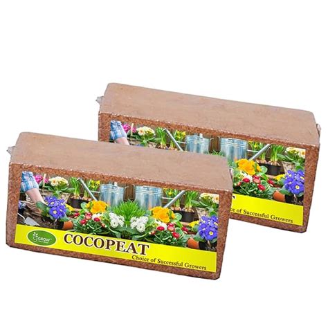 GreeNeem S Grow Your Own Cocopeat 1 3 Kg Block Expands Upto 20 KG Of