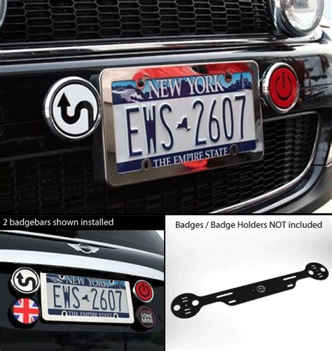 Mini Cooper Go Badge License Plate Frame Double Badge Holder Mini