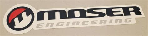 Moser Engineering Sticker Decal Plus Axle Caps Racing Car Truck