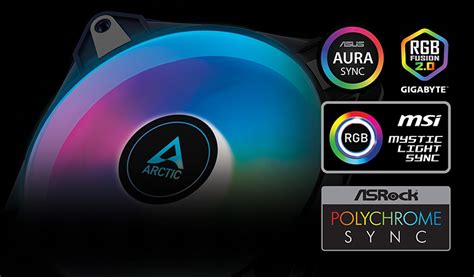 Arctic P12 PWM PST A RGB 0dB Ventilateur boîtier LDLC