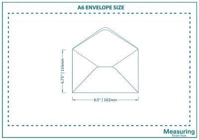 A6 Envelope Size and Guidelines (with Illustrations) - MeasuringKnowHow