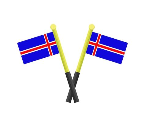 Bandera De Islandia Vector Premium