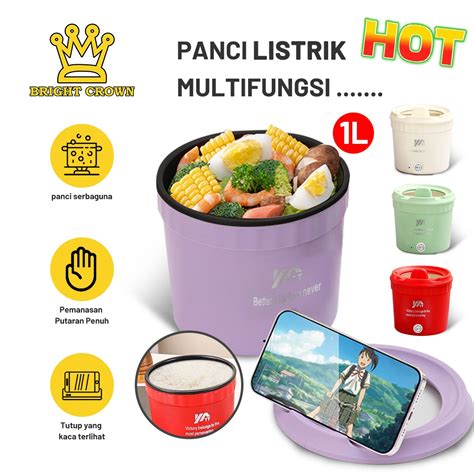 Jual Bright Crown Panci Listrik Serbaguna 1L Anti Lengket 450W