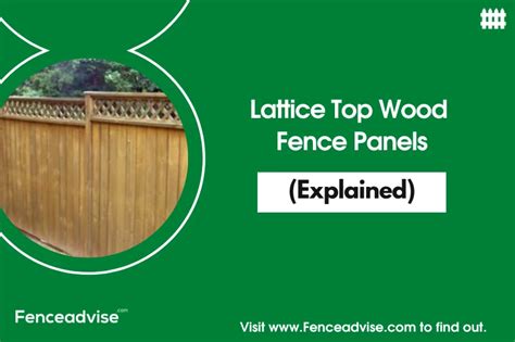 Lattice Top Wood Fence Panels (Explained)